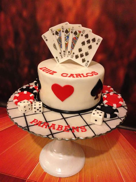 How to make a Casino cake with playing cards .
